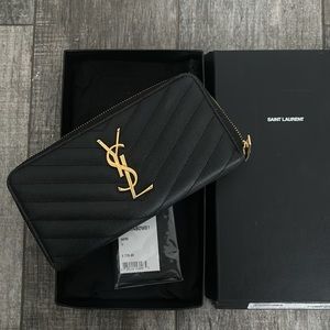 YSL ZIP WALLET-Saint Laurent